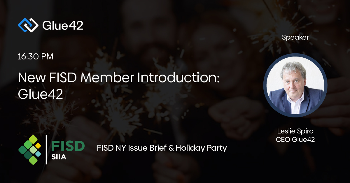 Glue42 at the FISD Holiday Member Brief Event in New York 2022